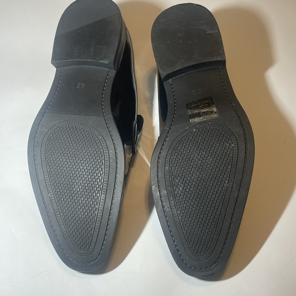 DECARSDZ Mens Slip-On Penny Loafer Dress Shoes Black Wedding Size 9.5 - Picture 3 of 8